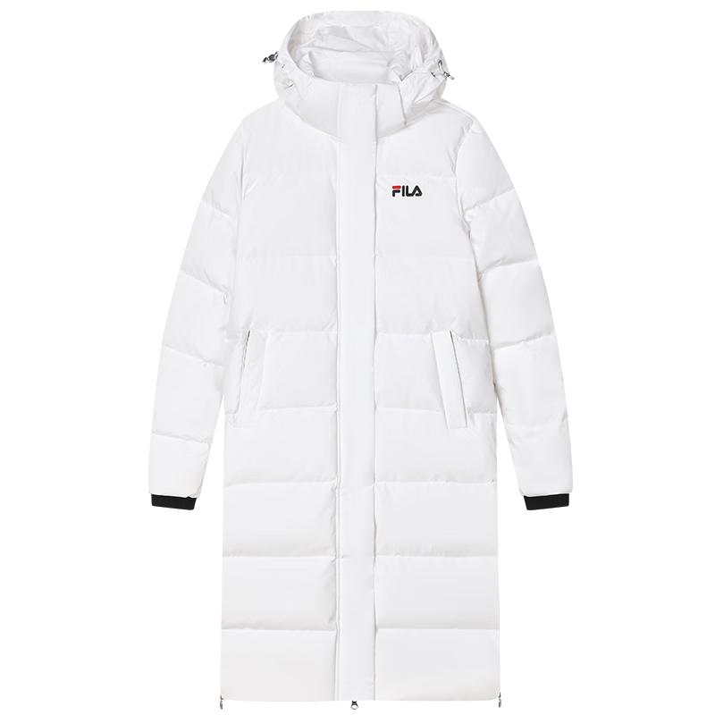 FILA Women's Winter Hooded Mid-Length Down Jacket