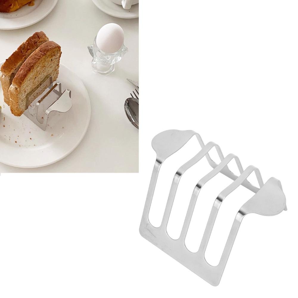 Stainless Steel Bread Rack Easy To Clean Bread Holder Carry Stand Toast Rack  Breakfast