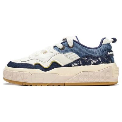 Li Ning Pohodlné Všestranné Tlmiace Odolné Nízke Tenisky Pánske Tenisky Modré AGCT217-4