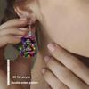 Spooky Witch Ghost Acrylic Halloween Earrings