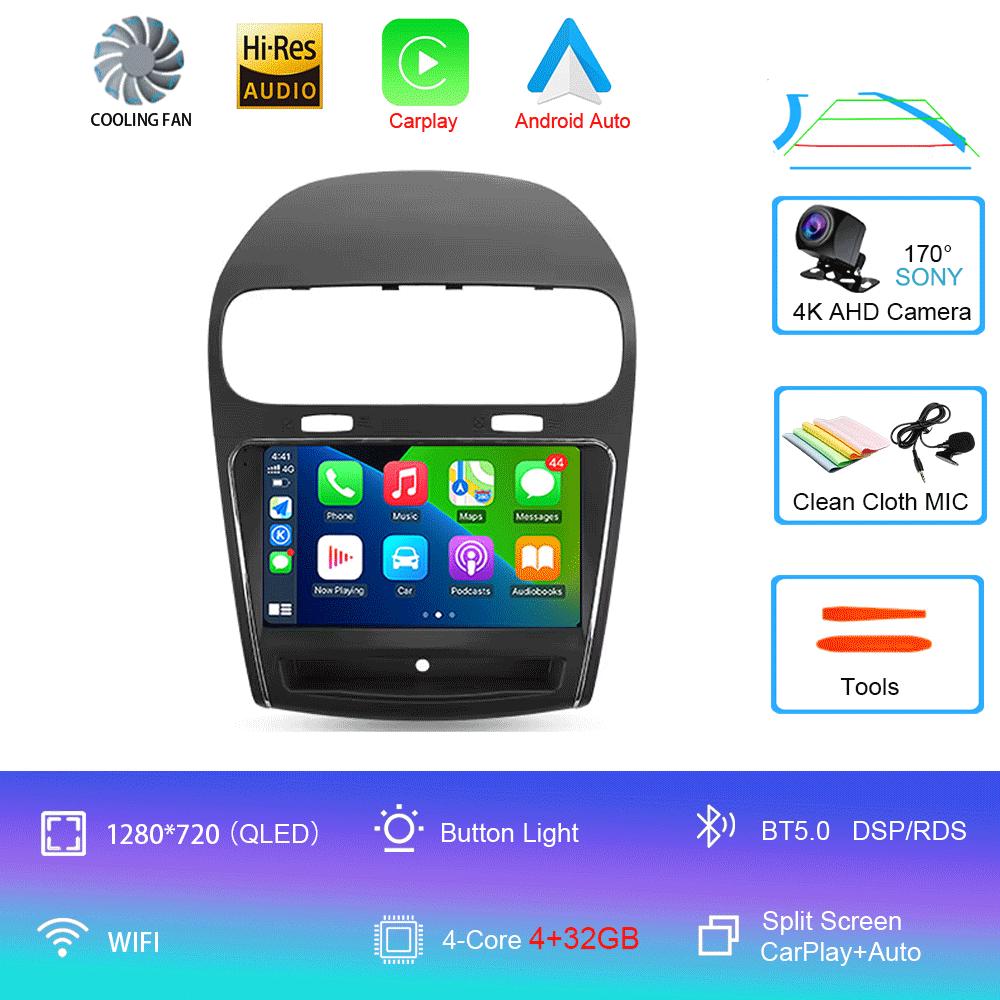 

Android 14 Автомобильное радио Carplay Auto для Dodge Journey JC 2011 2012 2013 - 2020 GPS Мультимедийный проигрыватель 360 Камера Видео 2 Din Стерео
