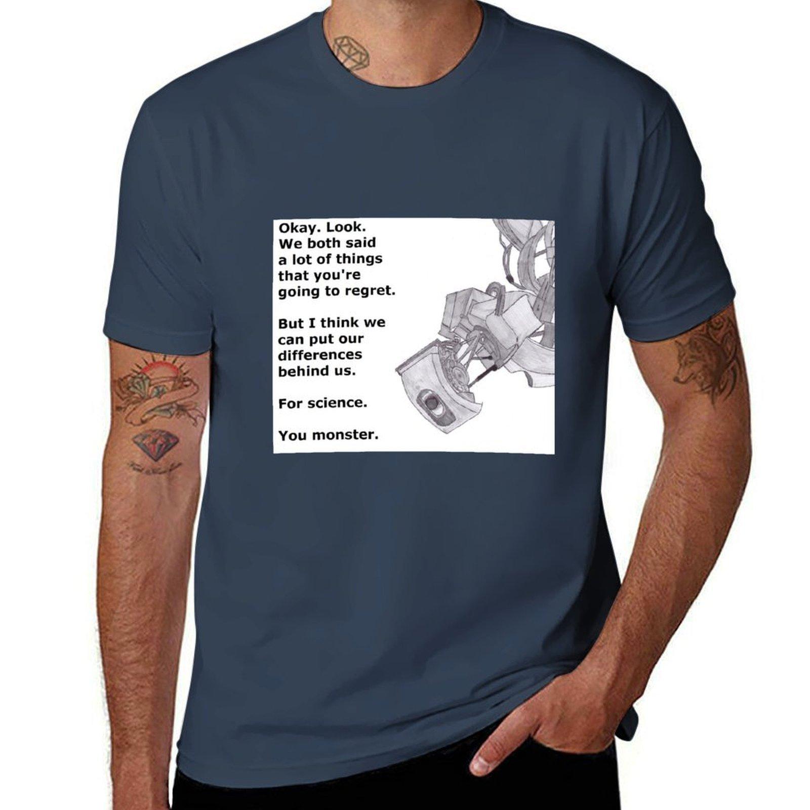Glados (Portal) Tshirt Moisture Control Sports Tee S