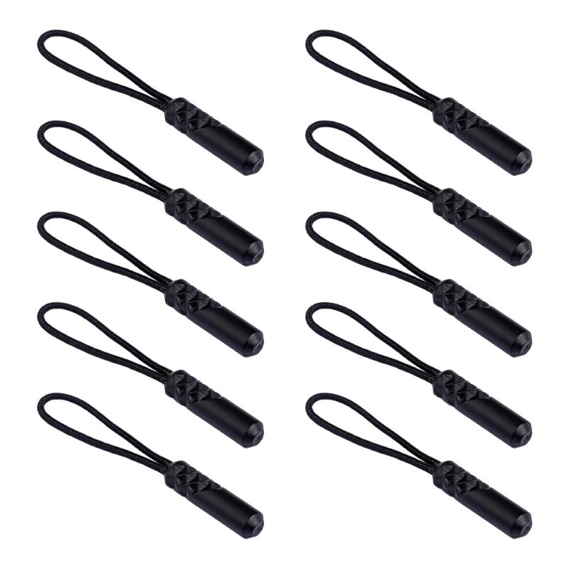 10lots Reliability Backpacks Zippers Tail Cord Suitcases Tent Zippers Cord for Outdoor Activity