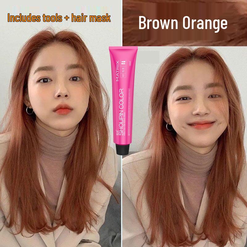 2026 Hair Dye Cream: Gray-Brown Linen, Black Tea Color, with Hair Care Benefits