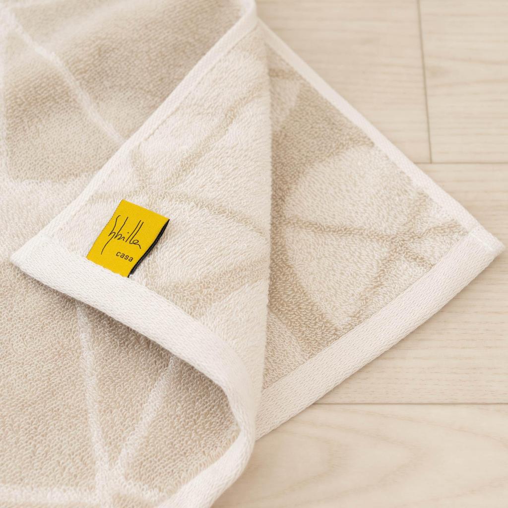 Sybilla Presa Toilet Hand Towel, approximately 34 x 80 cm, Beige, by Senko, 60533