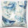 Flower and Bird Printing Series Pattern Pillowcase Square Pillowcase Home Office Decoration Pillowcase