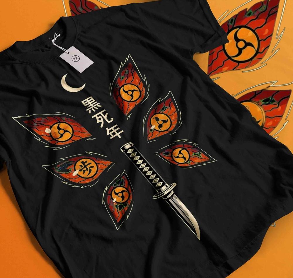 

Naruto Baryon Mode T-Shirt kyuubi kurama T-Shirt Anime Manga Shirt Graphic 559 M