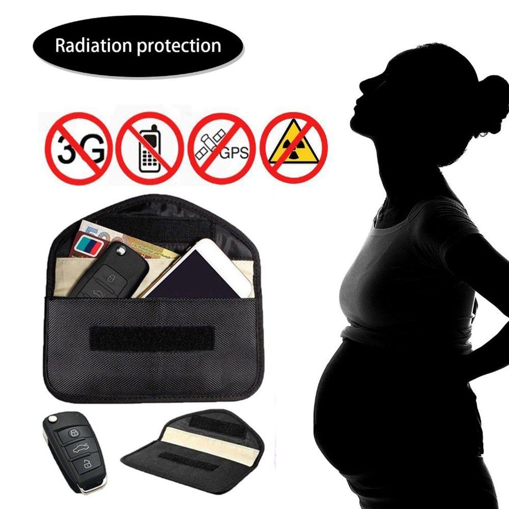 

Durable Anti-Radiation Signal Blocker Car Key Pouch Wallet Container Faraday Bag чорний