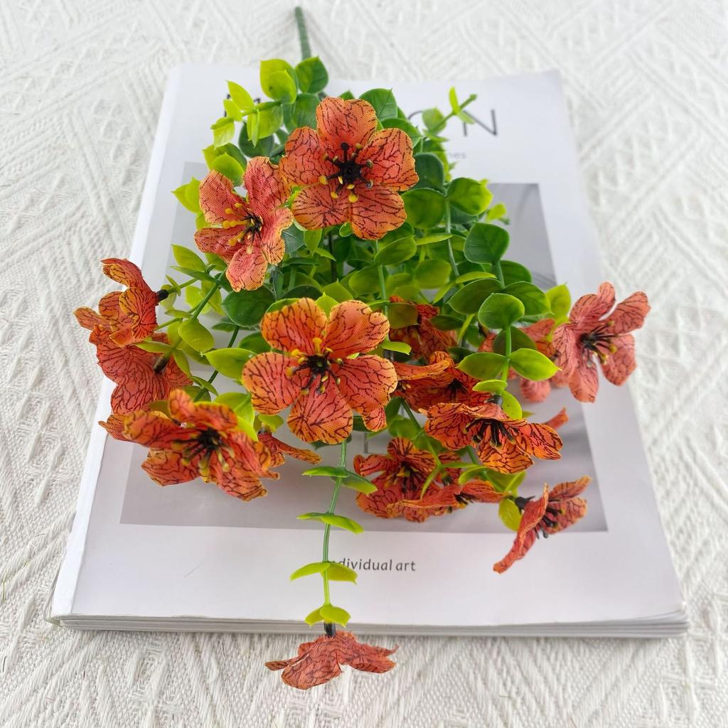 35 Mesh Eucalyptus Violet Mock Bouquet Home Dress Up Photography Props Wedding Camping Decoration