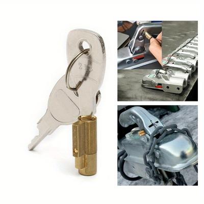 1 adet Treyler Bağlantı Kilidi Takılabilir Güvenlik Presli Bağlantı Başlıkları İçin Bileşen Karavanlar RV'ler Parça Aksesuarları