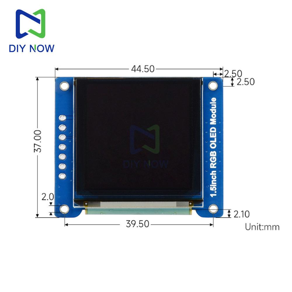 1.5-inch RGB OLED Module SSD1351 Display Expansion Board 128x128 Resolution 65K Colors for Raspberry Pi 4B for Jetson Nano