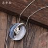 New Blue Oil Eye Alloy Necklace, Fashionable Rupert's Tears Women's High-end Pendant