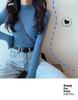 Women's 2026 Autumn Slim Fit Black Knit Long-Sleeve Half-High Neck Sweater