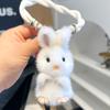 Cute Mink Fur Bunny Keychain Keychain Ladies Car Bag Pendant Fashion Accessories Fluffy Key Ring Girl Bag Pendant