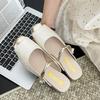 Spring and Autumn New Brand Square Toe Women's Thick Heel Slippers Fashionable Women's Elegant Low Heel Slip-On Sandals