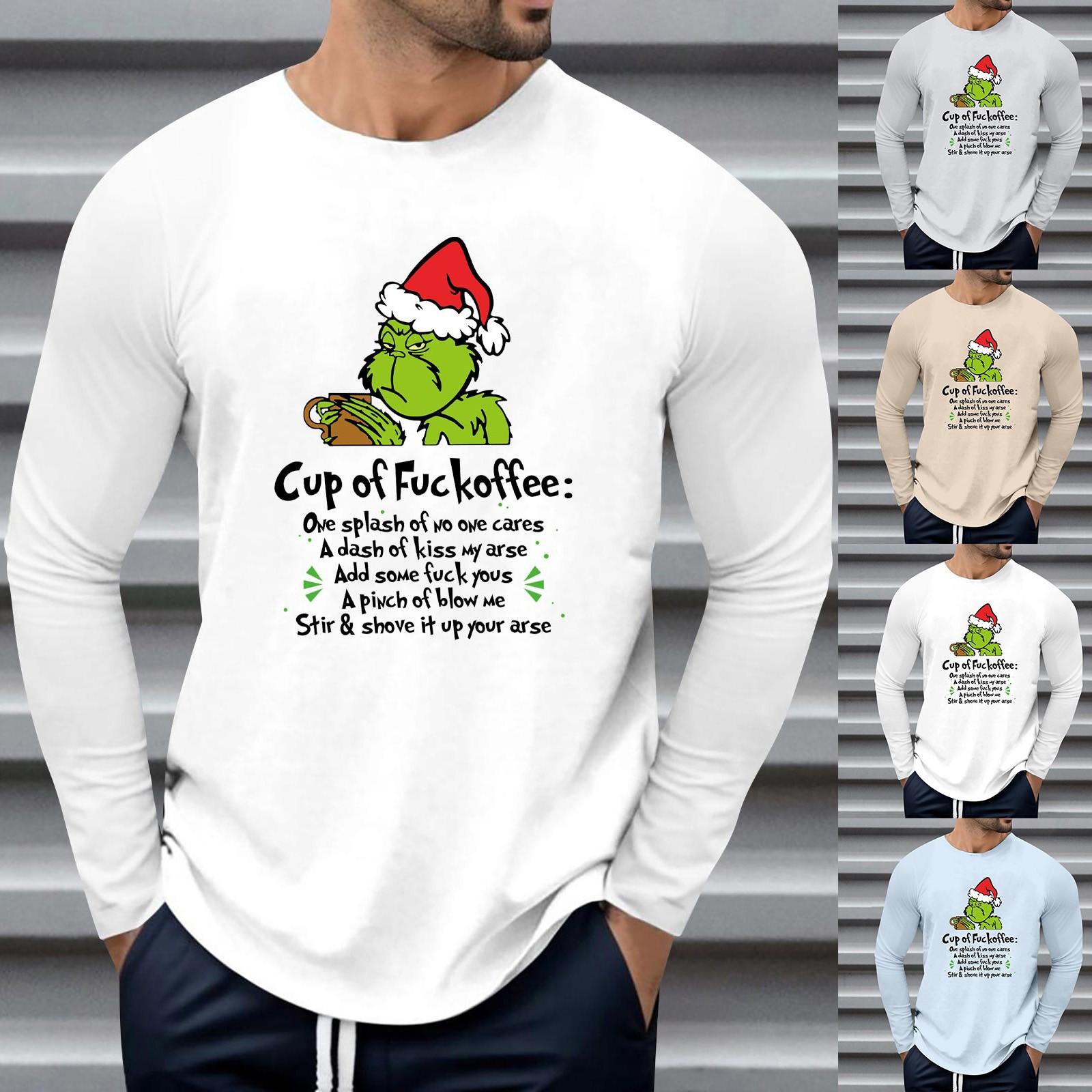 

Мужские свободные осенне-зимние топы с круглым вырезом и длинными рукавами, модная футболка с узором, креативные повседневные топы с буквенным принтом в стиле ретро, ​​уличные виды спорта