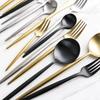 Clearance 304 Stainless Steel Knife, Fork, Spoon Set, Dessert Spoon, Main Meal Spoon, Coffee Spoon, Western Food, Golden Steak Tableware