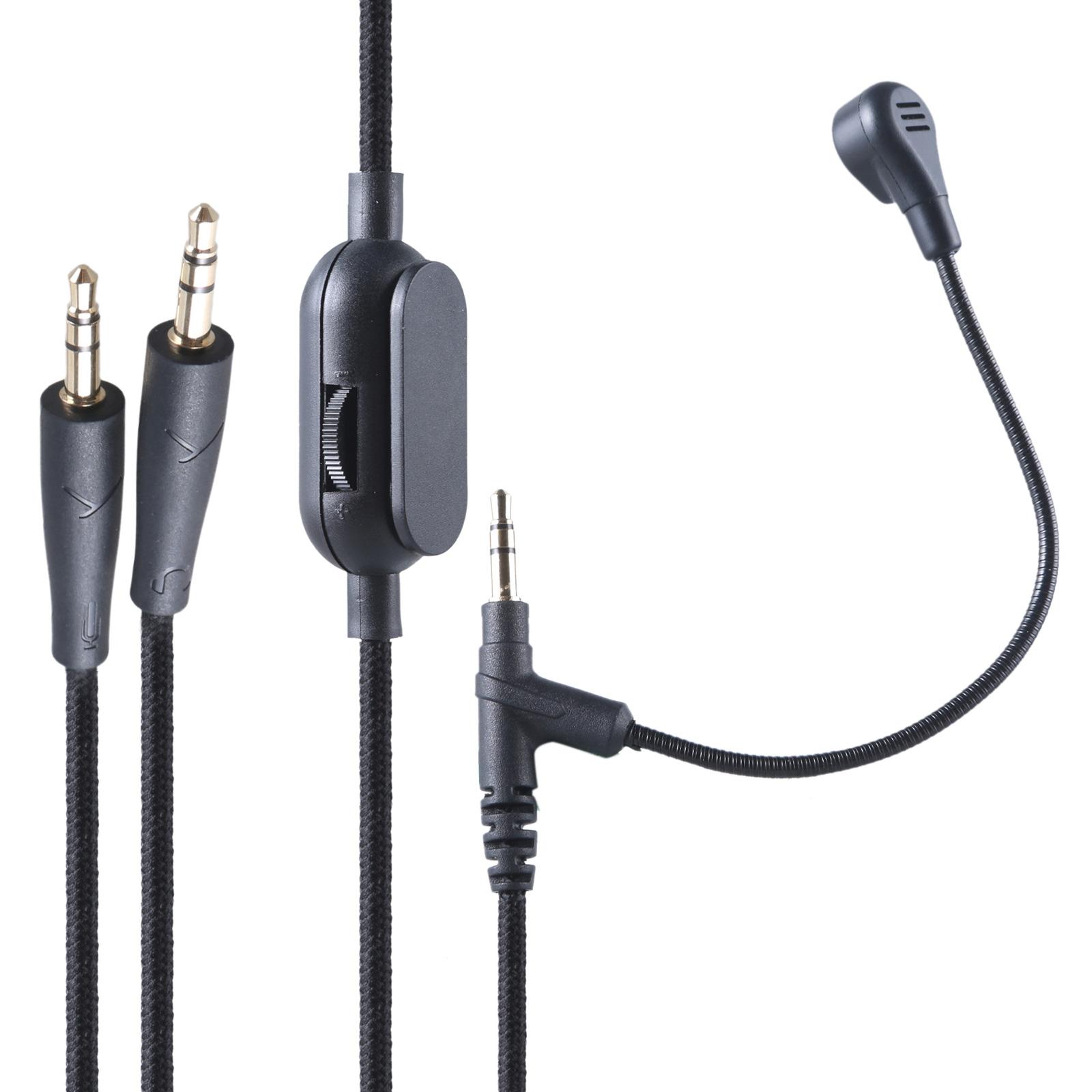 

Boom Microphone Cable with Sound Control for 1000XM5/XM4/XM3 Gaming Cable with Switcher for Gamers and Music Lovers
