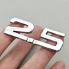 3D Metal Car Sticker Logo 1.5 1.8 2.0 2.2 2.4 2.5 2.8 3.0 T Rear Trunk Badge for Toyota Hyundai Nissan Mazda Honda Accessories DD5
