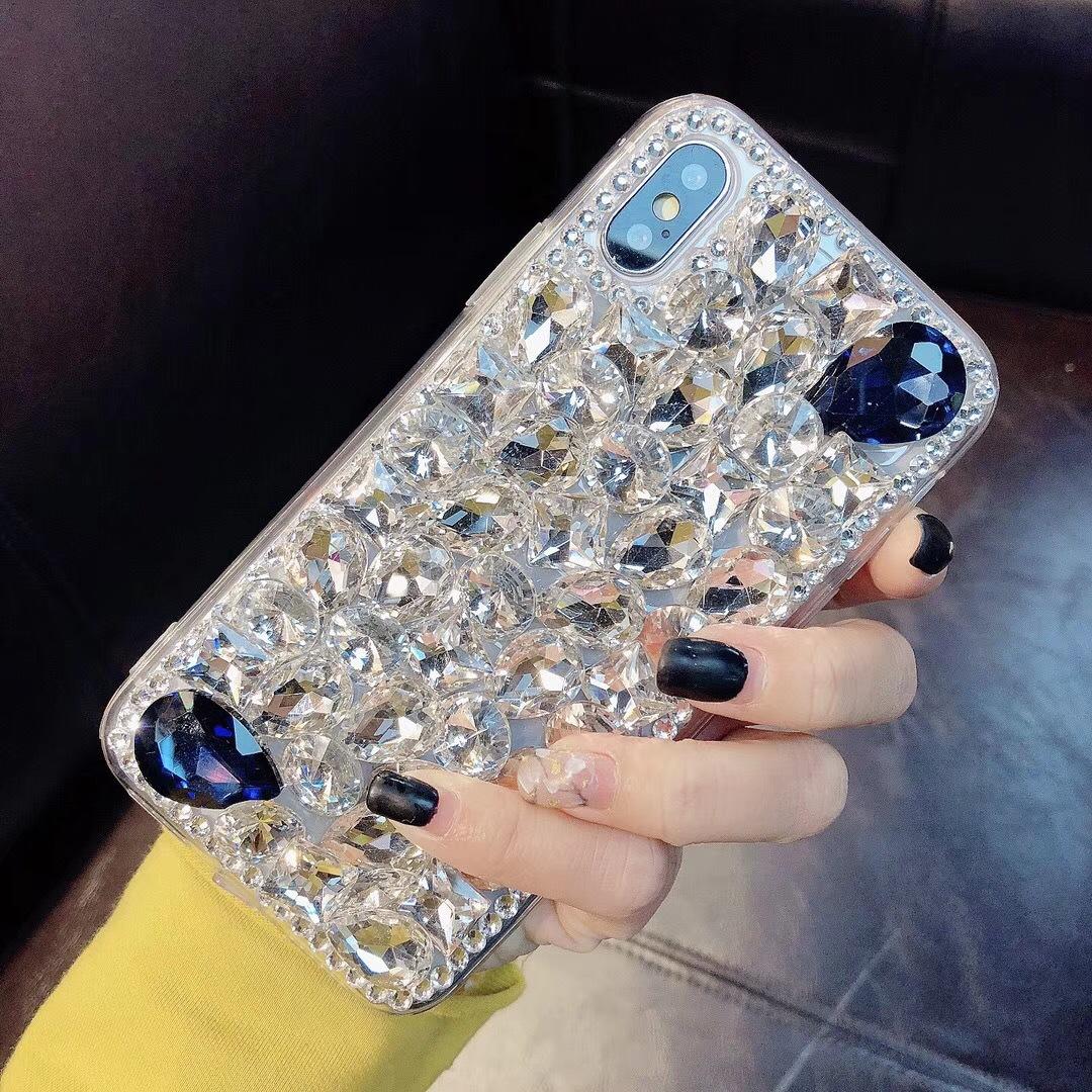 

Подходит для iPhone13promax XS/145 Trend Full Diamond Mobile Phone Case Apple 16 Luxury Flower Rhinestone Защитный чехол iPhone X/XS