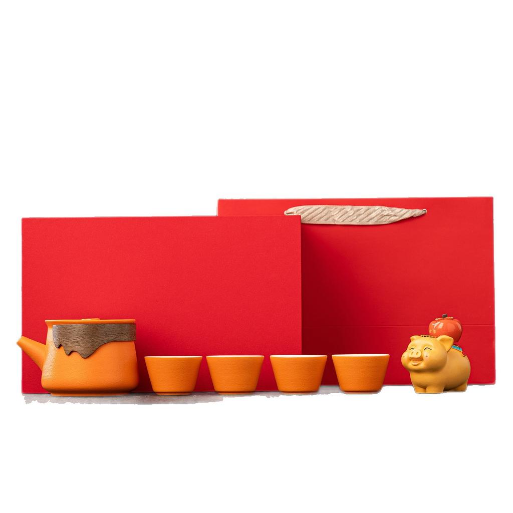 1011 Year of the Horse Tea Set Gift Box Set Can Print Company Annual Meeting Corporate Gifts Creative Business Souvenirs