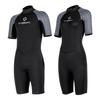 2MM Diving Suit Women's One-piece Shorts Thick Cold-proof Surfing Men's Swimming Snorkeling Warm Wet