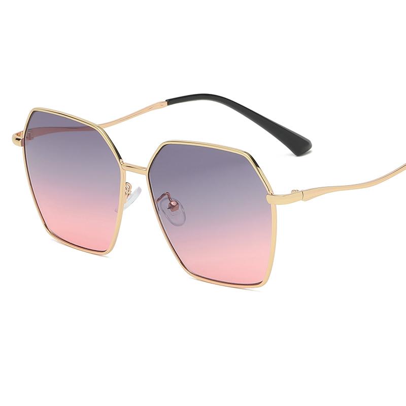 

2023 Модные солнцезащитные очки для женщин, роскошный брендовый дизайн, солнцезащитные зеркальные очки большого размера, квадратные женские солнцезащитные очки для мужчин, уличные, Uv400 Gold розовый