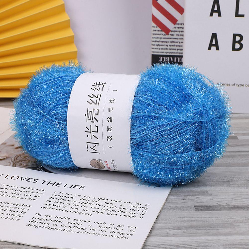 DIY Knitting Soft Chunky Crochet Sparkle 100g Knitting Wool Yarn Tinsel