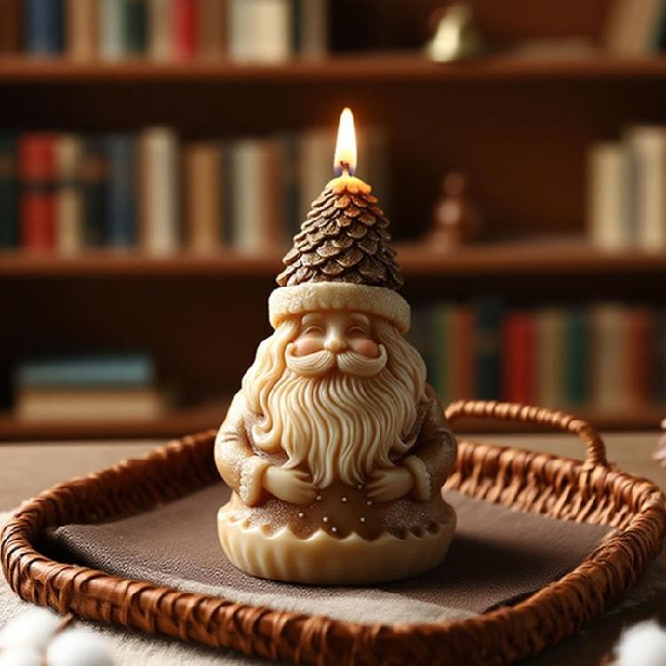 Christmas Theme Candle Silicone Mold Santa Shape Silicone Mould For Handmade Candle Soap Making Epoxy Resin Craft