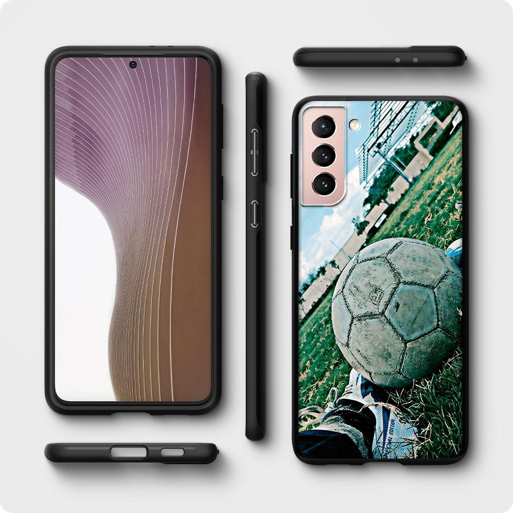 Football Sport Soccer Case for Samsung Galaxy S23 S21 S20 FE S24 S22 Ultra S10 S10e S9 Plus Soft Black TPU Phone Cover Bumper