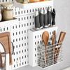 Wall-Mounted Gaming Room Storage Wall Plastic Pegboard Shelf No-Punch Hole Board  for Kitchen