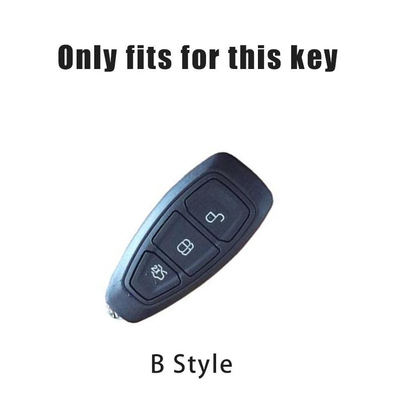 New Leather Car Full Cover Smart Remote Key Case for Ford Focus 3 4 ST Mondeo MK3 MK4 Fiesta Fusion Kuga 2013 2014 2015 2017