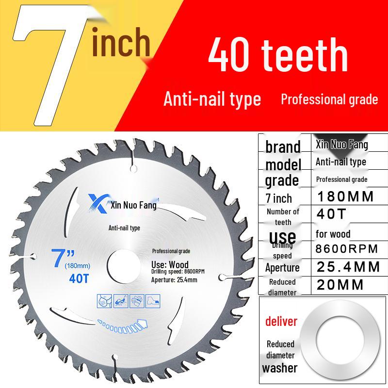 High-Speed Steel & Tungsten Circular Saw Blade for Wood & Aluminum, 4-10 Inch, Fits Hand Angle Grinders
