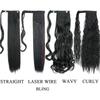 MISS WIG Synthetic Hair Fiber Heat-Resistant Straight Hair With Ponytail Fake Hair Chip-in Hair Extensions Pony Tail