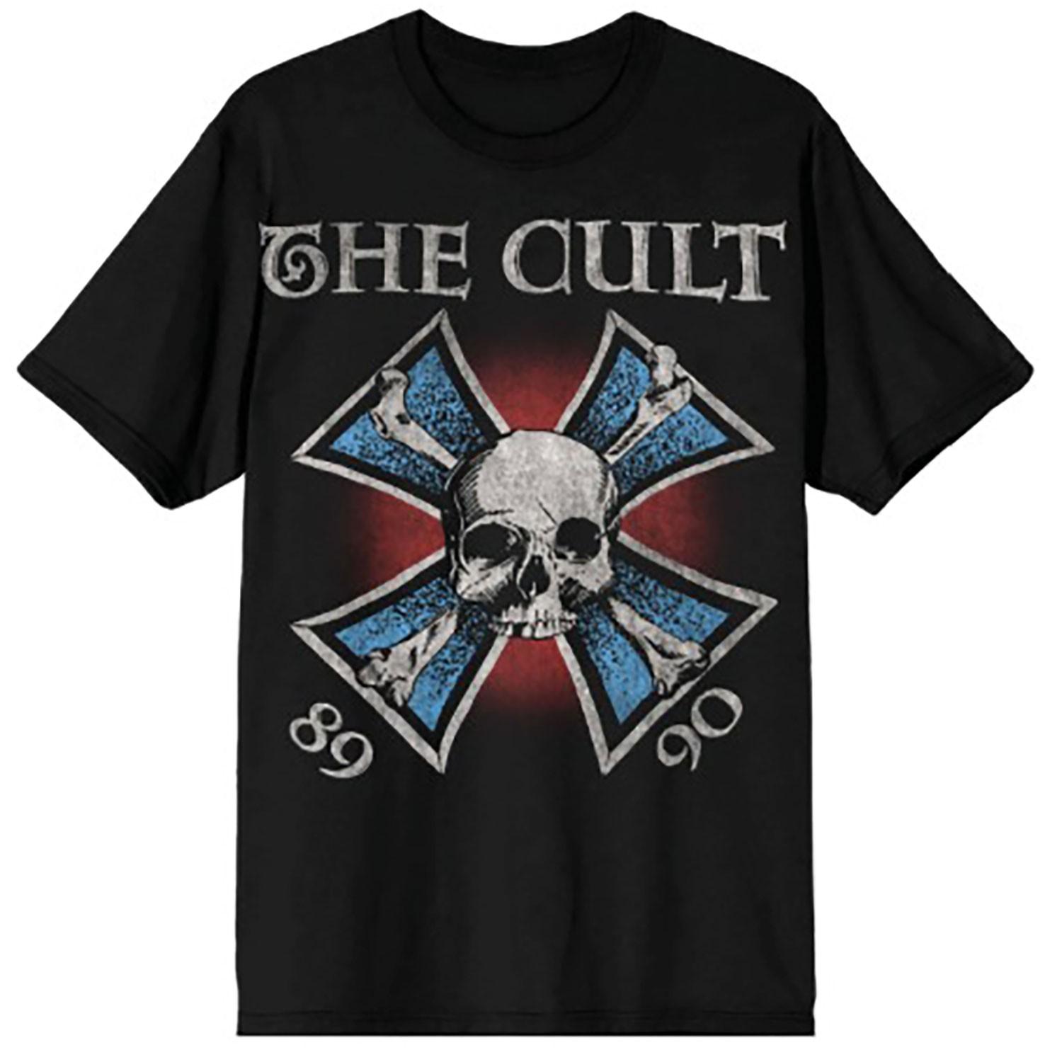 Men s Cult The Cult Iron Cross T-shirt Large Black M