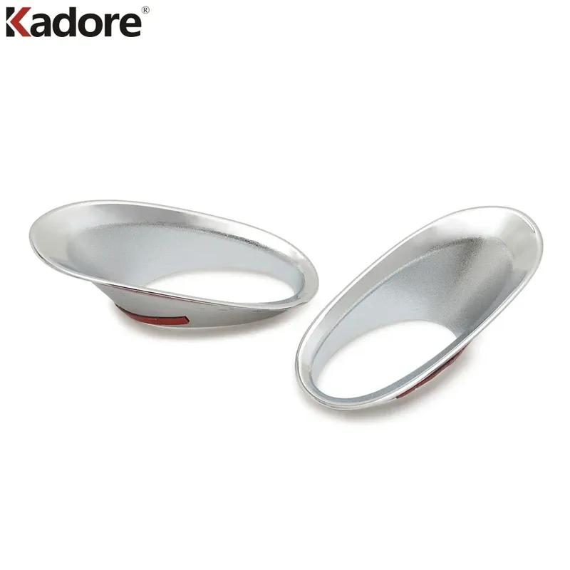 For Honda CRV CR-V Facelift 2010 2011 Chrome Car Front Fog Light Lamp Cover Trim Head Foglight Foglamp Bezel Trims Accessories
