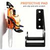 Heavy Duty Wall Mount Chainsaw Holder Rack For Garage Or Shed Tool Storage Organization Home Tools Shelf