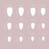 24/30PCS Reusable 3D Effect False Nail Pink Bow Glitter Fake Nail Full Cover Green Ripple Press on Nails for Women Girl