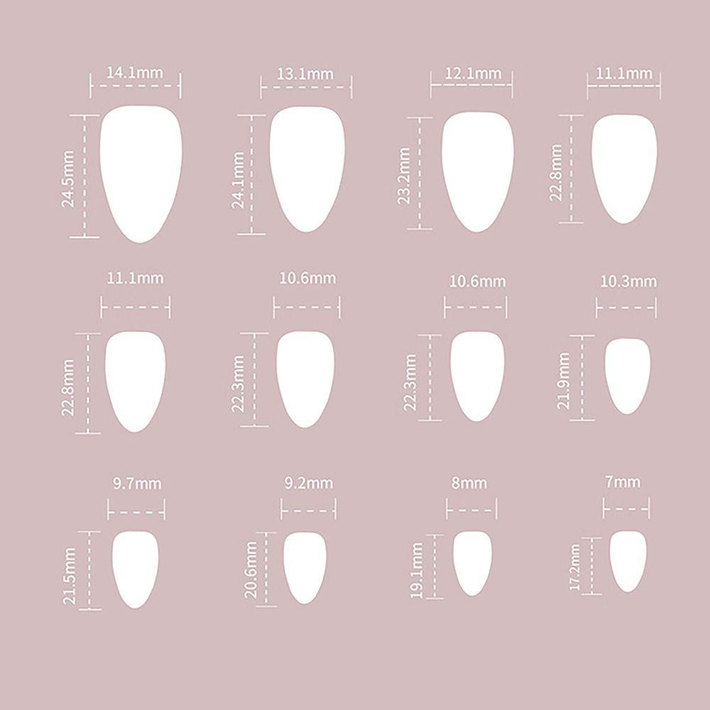 24/30PCS Pink Bow False Nail Green Ripple Nail Tips Detachable Press on Nails for Women Girl