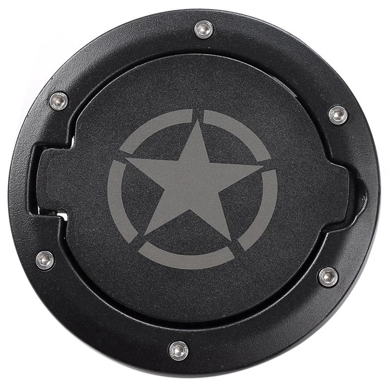 Gas Tank Cap Cover Fuel Tank Cover 4-Door 2-Door for 2007-2018 Jeep Wrangler Jk & Unlimited Car Accessories