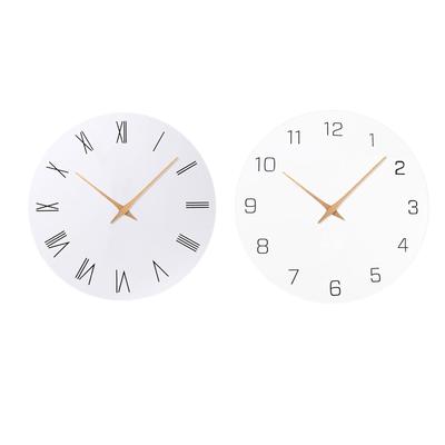 Wall Clock Simple Wall Hanging Ornament Silent Non Ticking 11.81inch for Kitchen Hallway Dining Room Bedroom Home Decoration