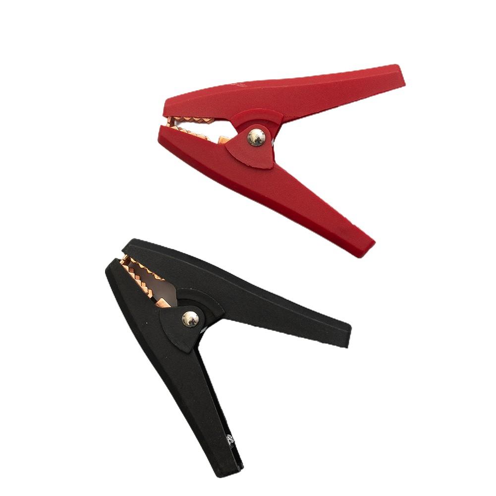 

2PCS ізольовані для затискачів типу крокодил 100A90 мм чорний і червоний затискачі для автомобільного акумулятора