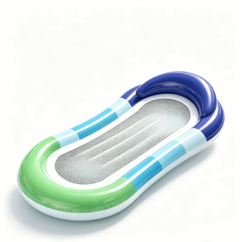 Mesh Inflatable Float Sequined Pool Floats Drainage Design Inflatable Air Mattress Pool Party