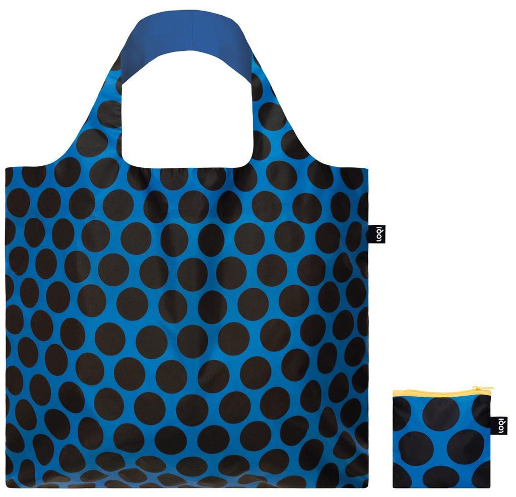 LOQI Craig Karl Look Now Recycled 50cm W x 42cm H to top of Included x 11cm CK.DL & Don't Bag, Black, Approx. (69cm handle), Pouch 11.5cm