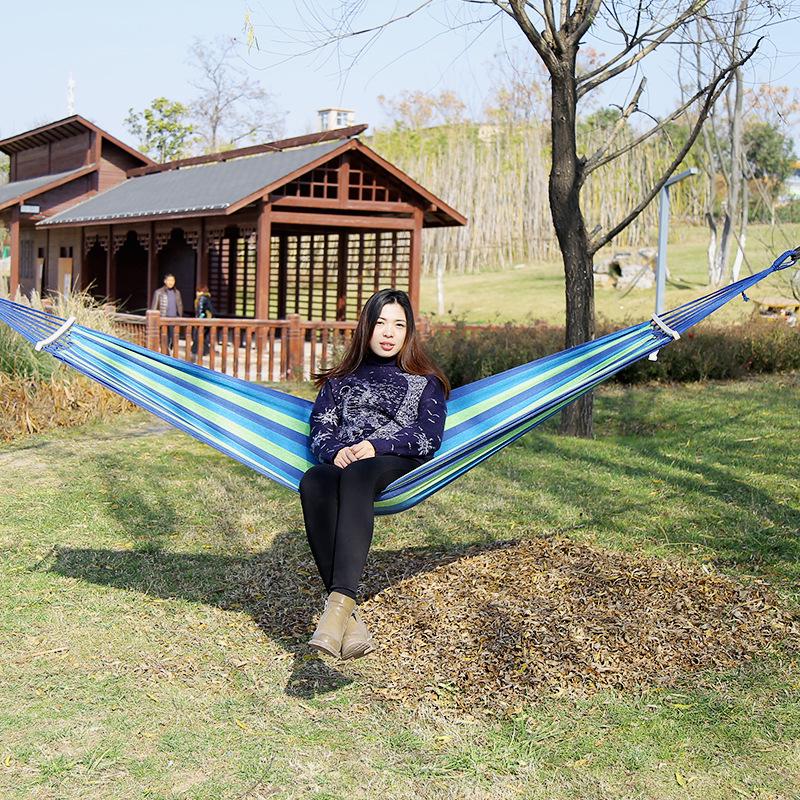 Anti-Rollover Thickened Canvas Hammock - Single/Double for Students & Adults