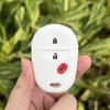 3 Buttons Silicone Car Key Cover Case Skin Protector Holder Rubber Shell for Toyota Sienna Tacoma Tundra Keychain Accessories