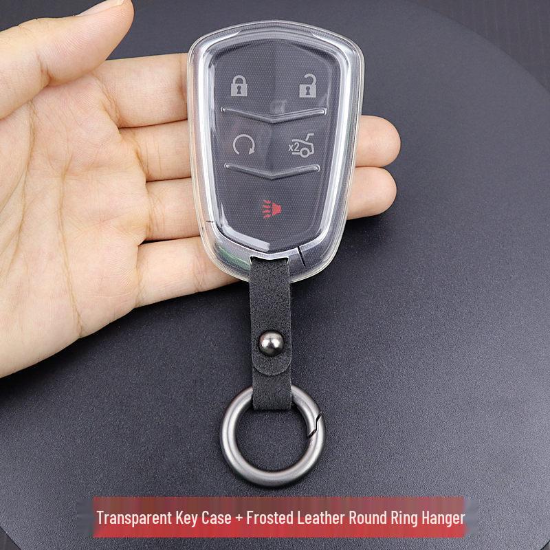 Transparent Full Coverage Key Case for Cadillac XT4 XT5 XT6 CT6 ATSL CTS XTS
