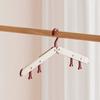 Portable Travel Foldable Hangers Windproof Anti Slip Clothes Rack Dormitory Household Use Drying Hangers Travel and Business