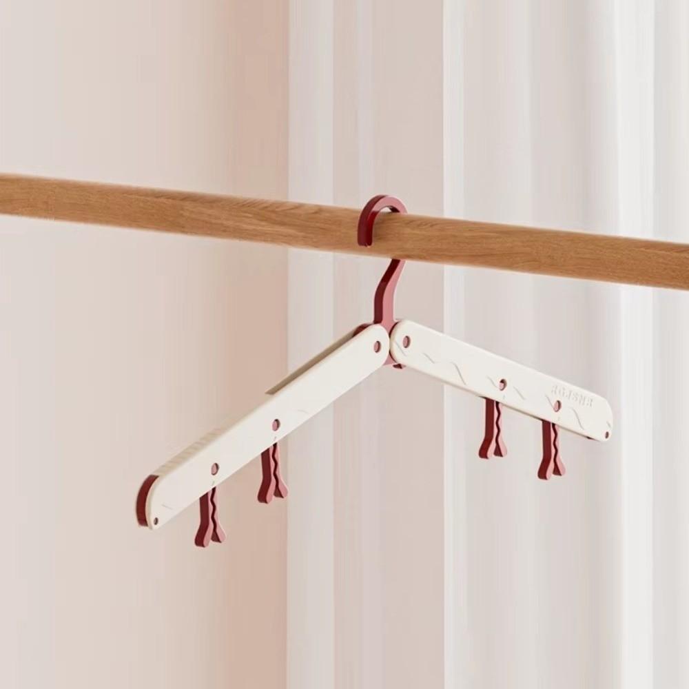 Portable Travel Foldable Hangers Windproof Anti Slip Clothes Rack Dormitory Household Use Drying Hangers Travel and Business