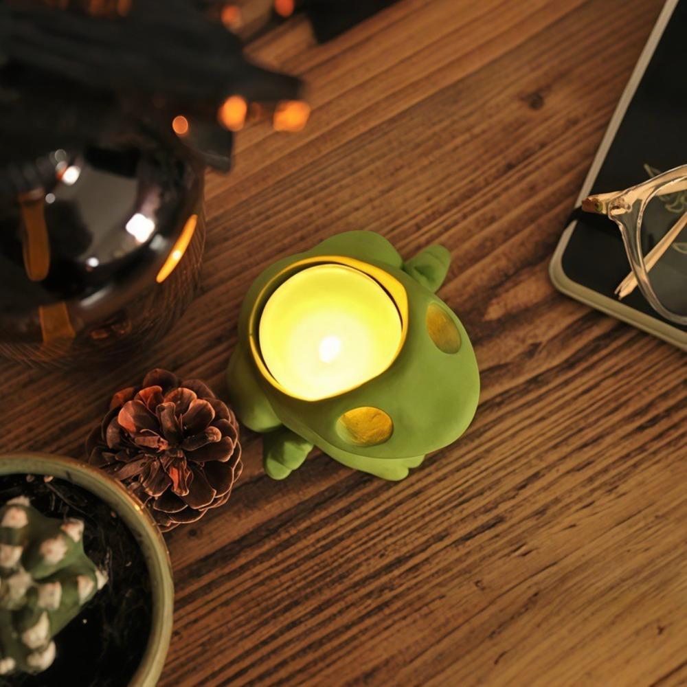 Funny Frog Candle Holder Cute Scented Candles Durable Tea Light Candle Stand Kitchen Accessories